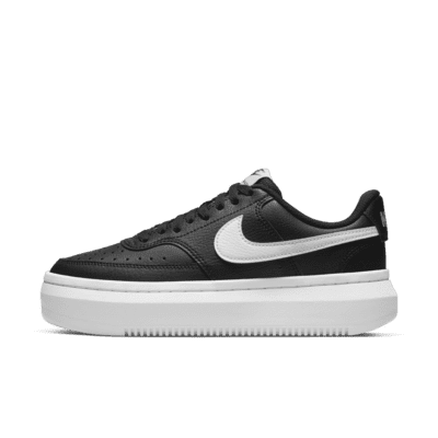 Black and white platform nikes on sale